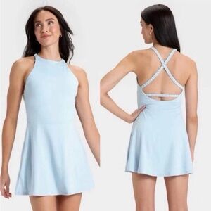 All In Motion Women’s Active Dress Cross Cross Back Size XL Athleisure NWT Blue